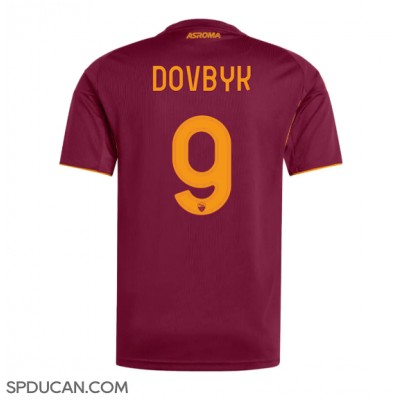 Muški Nogometni Dres AS Roma Artem Dovbyk #9 Domaci 2025-26 Kratak Rukav Muški Nogometni Dres AS Roma Artem Dovbyk #9 Domaci 2025-26 Kratak Rukav
